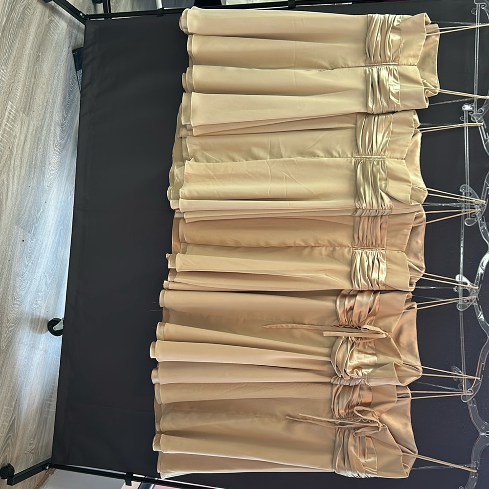 Champagne chiffon dress